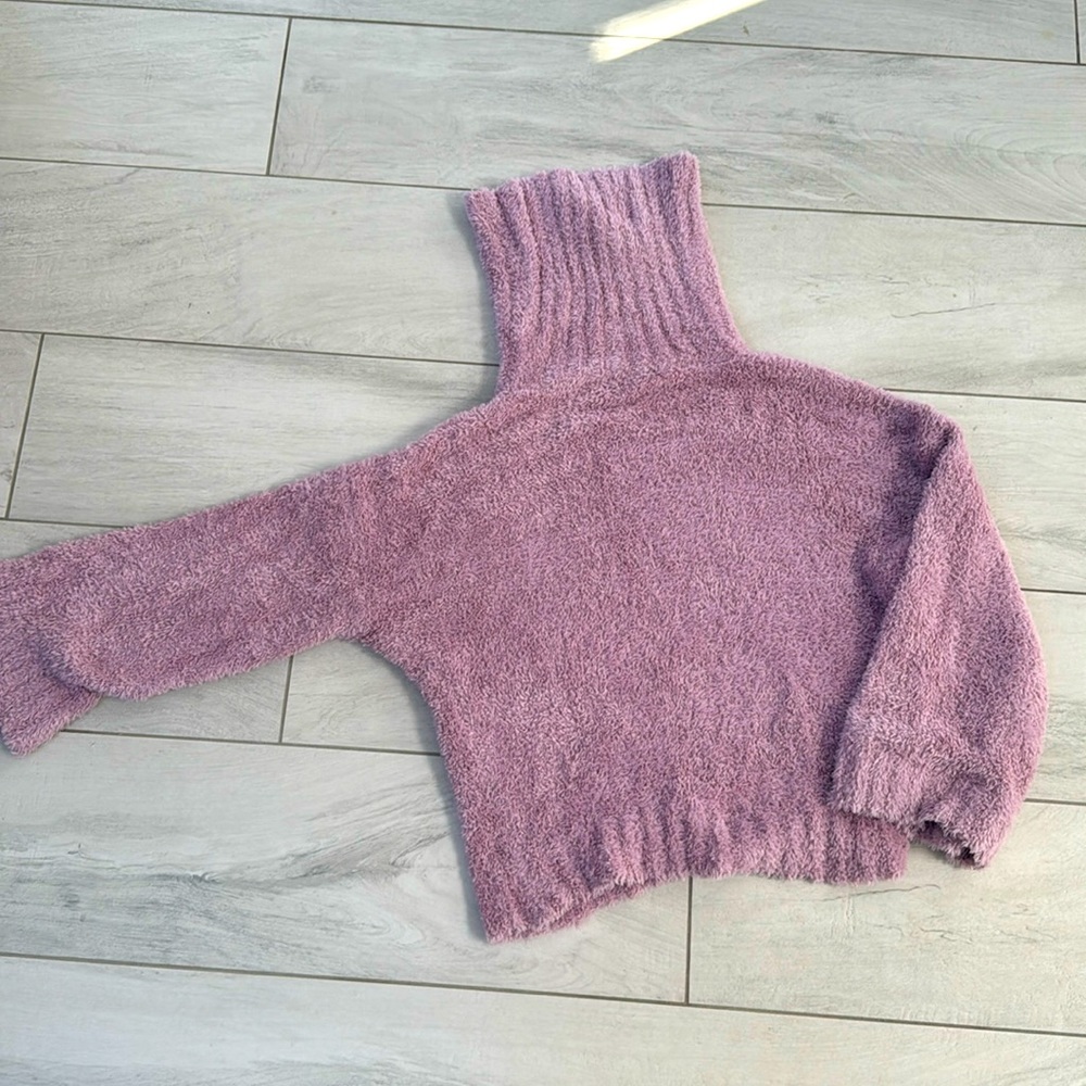 Express fuzzy turtleneck sweater